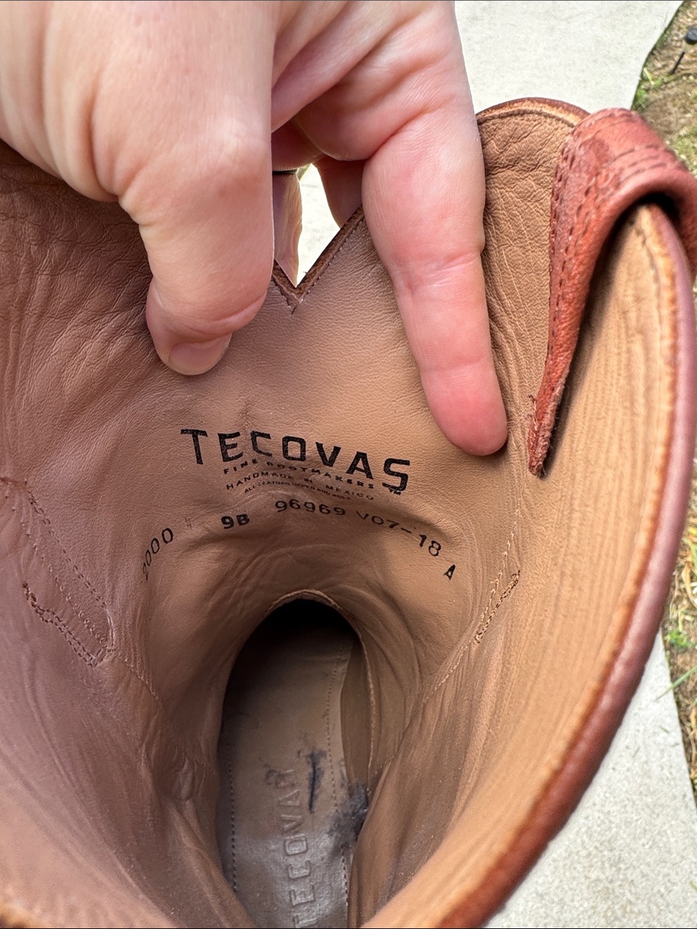Tecova Women’s Brown Leather Western Cowboy Boots - Picture 10 of 12